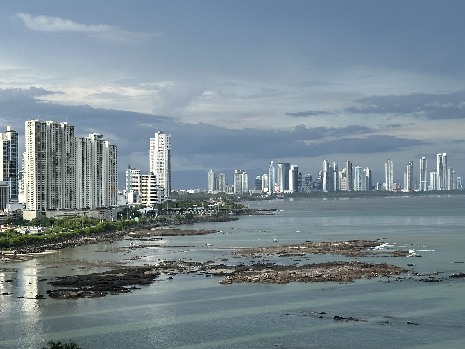 The Panama City skyline along the bay
